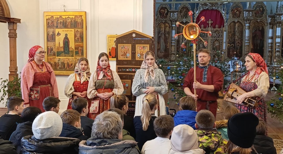 Выездное рождественское вертепное представление в Кашине