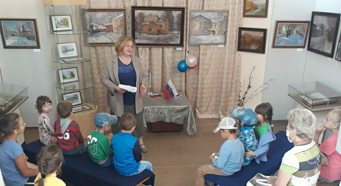 В Кашинском краеведческом музее состоялась интерактивная программа для детей «Символы России».