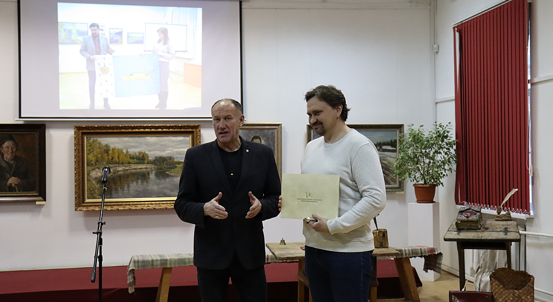 Встреча со школьниками и земляками Андрея Тихмянова
