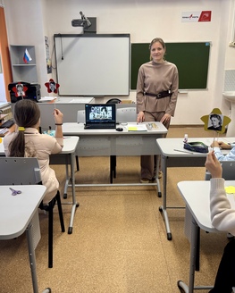 Разговор о пионерах-героях в Поженской СОШ