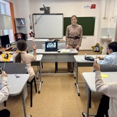 Разговор о пионерах-героях в Поженской СОШ