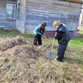 В Весьегонске молодежь приняла участие в музейном субботнике 