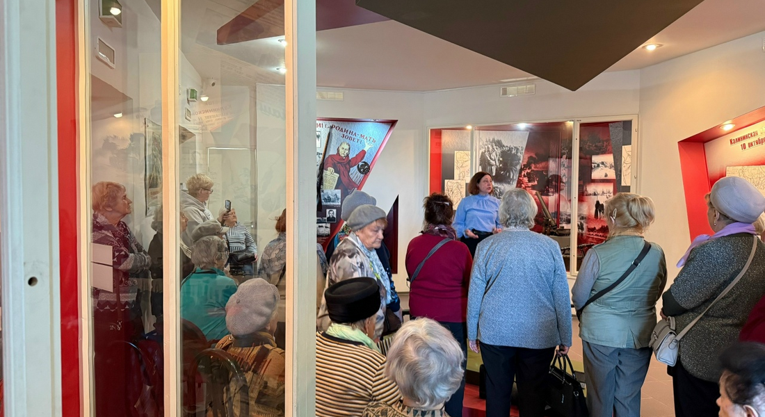 Дети блокадного Ленинграда посетили Музей Калининского фронта Дети блокадного Ленинграда посетили Музей Калининского фронта