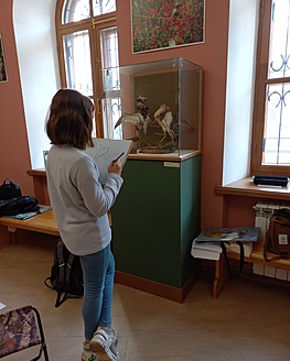 Учащиеся художественной школы им. В. А. Серова посетили выставку «Живущие рядом с нами»