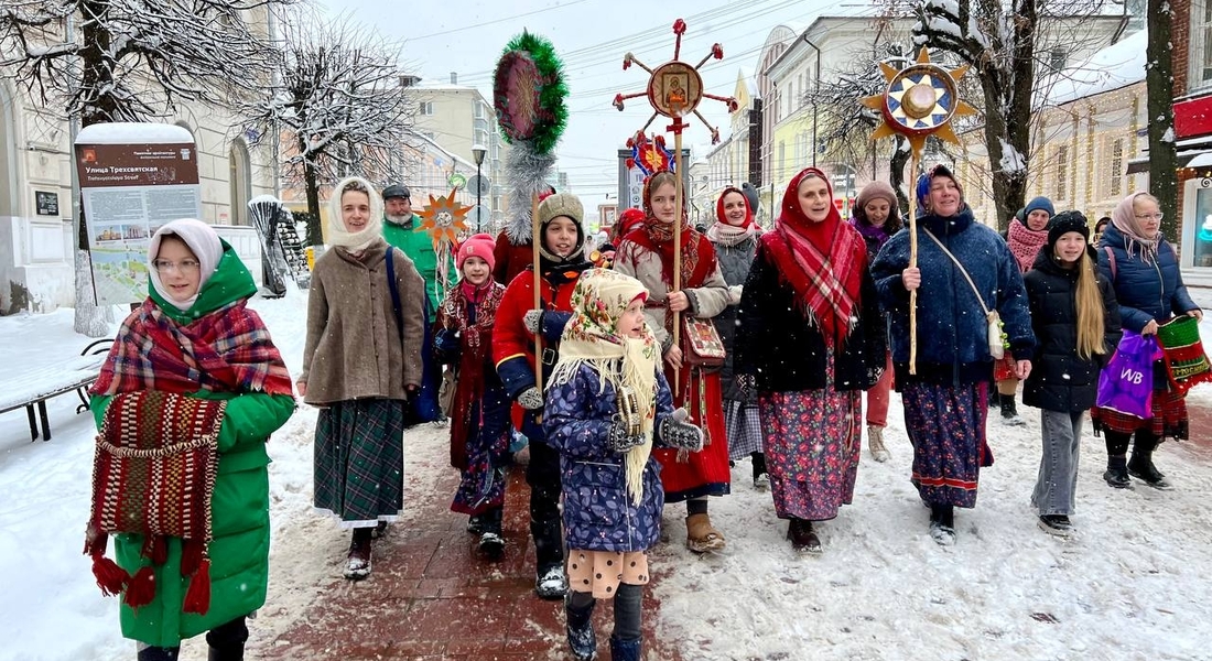 Праздничное колядование в светлый праздник Рождества