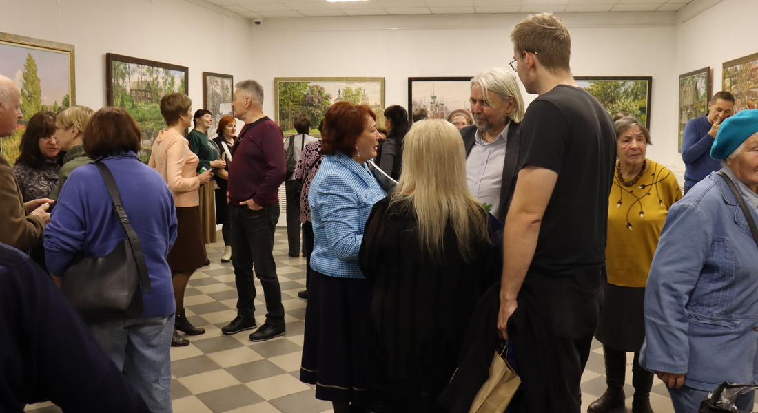 Открытие выставки живописи Евгения Викторовича Ромашко