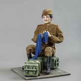 Онлайн-выставка кукол «Песни военных лет»: «Синий платочек» (часть 10)