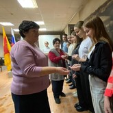 В музее прошла церемония посвящения участников "Движения первых" в хранители истории 