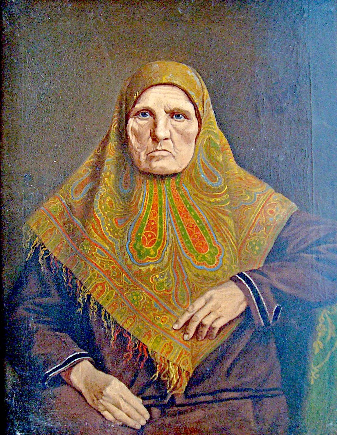 Портрет старухи. Купчиха Охлобыстина. Портрет старухи. Купчиха Охлобыстина.
