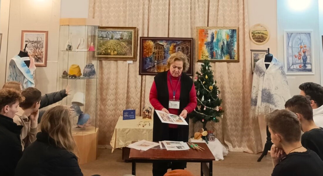 Школьники в Кашинском краеведческом музее