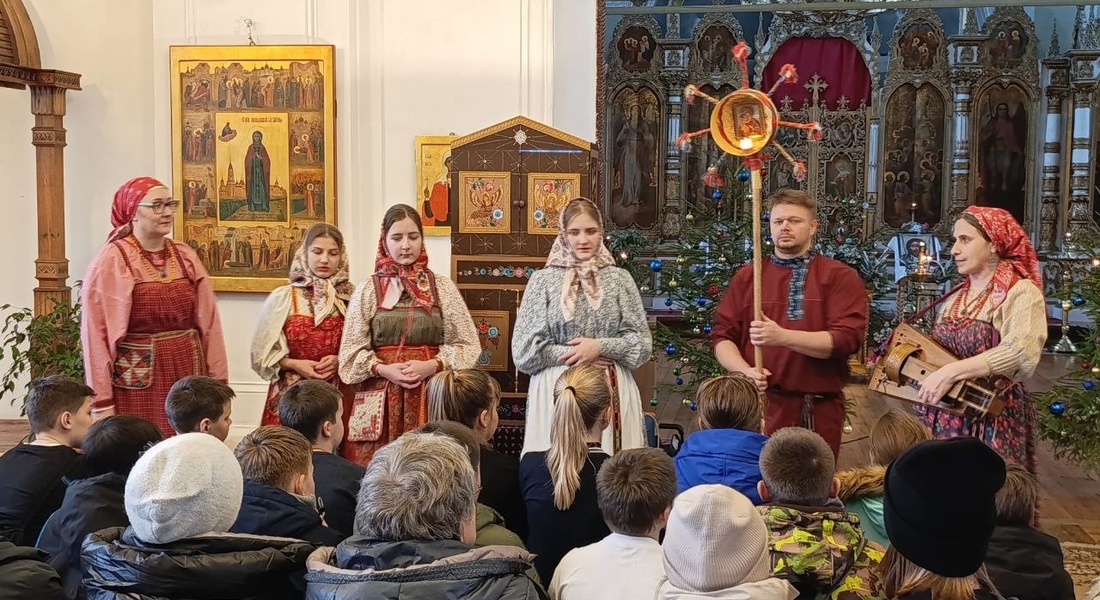 Выездное рождественское вертепное представление в Кашине Выездное рождественское вертепное представление в Кашине