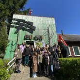 Участники автопробега в Музее партизанской славы
