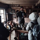 Сотрудники Вышневолоцкого краеведческого музея им. Г. Г. Монаховой в гостях у художника Андрея Павленко 