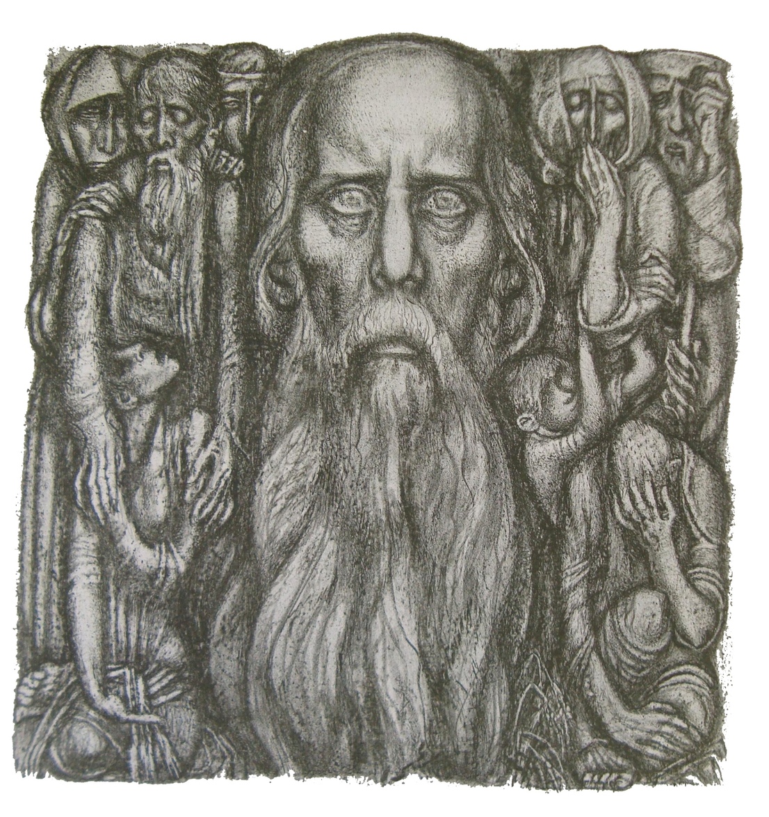 Автолитография. "Портрет М.Е. Салтыкова-Щедрина". Автолитография. "Портрет М.Е. Салтыкова-Щедрина".