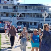 Прием туристов круизных теплоходов в Калязине