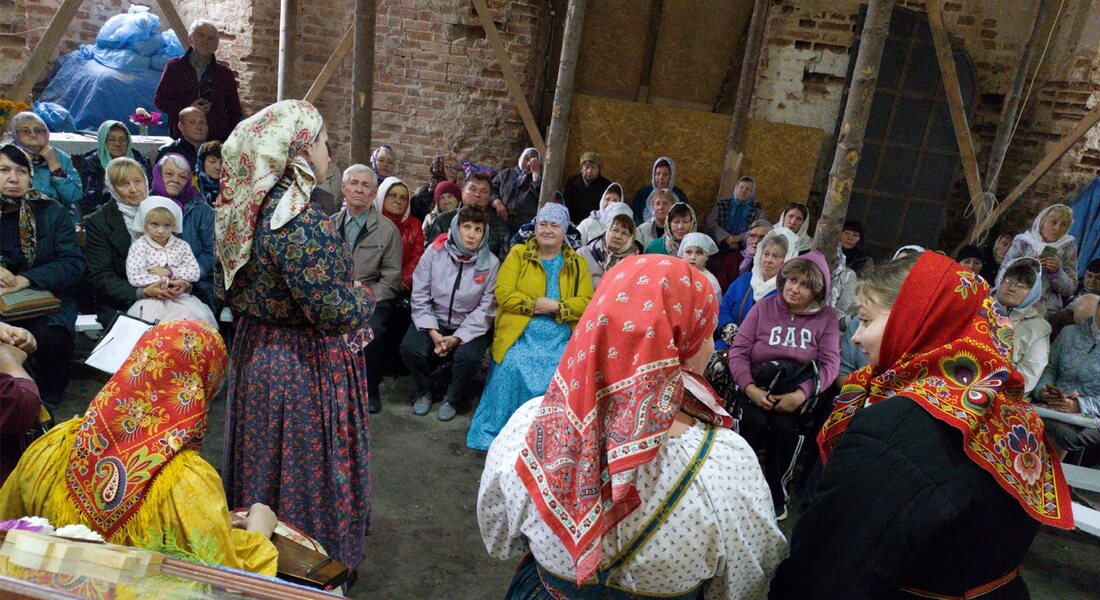 Этностудия «Матица» выступила на престольном празднике в селе Монино