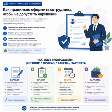Памятка для работодателя Памятка для работодателя