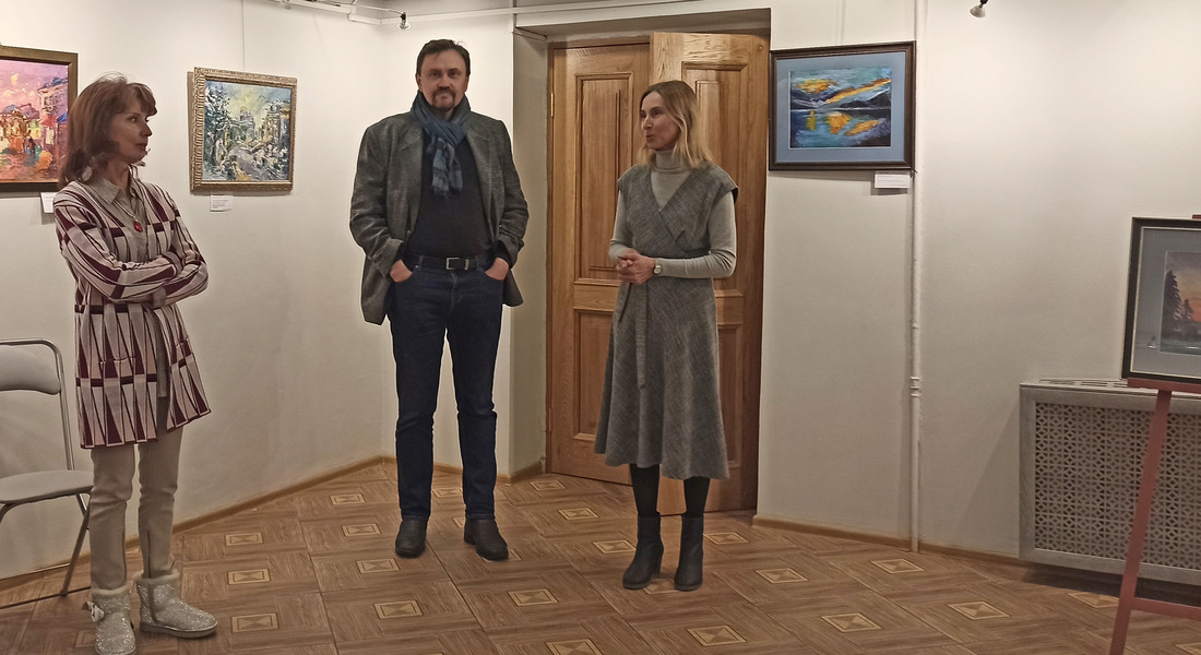 В Ржевском краеведческом музее прошла выставка картин Зои Полюшковой и Андрея Тихмянова
